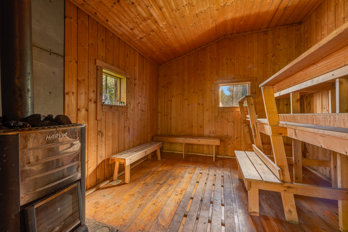 Try out the Sauna - it's included in the price of your room ...